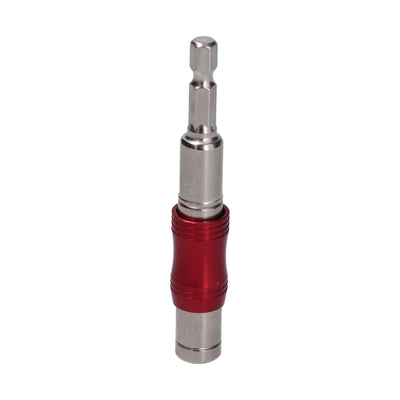 Hex Bit Tip Holder Chrome Vanadium Steel Self Locking Multi Angle Extension Rod for Electric Drill Screwdriver(Red Silver )