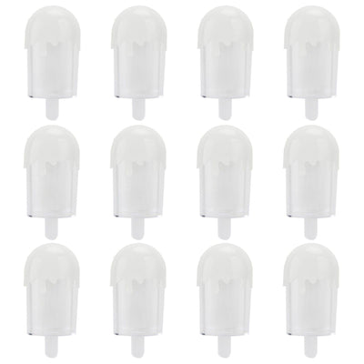 12Pcs Ice Cream Shape Candy Box Plastic Candy Case Container Wedding Party SuppliesWhite