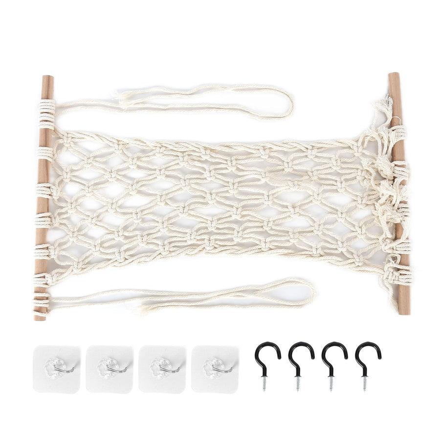 Simple Hanging Fruit Basket Fruit Hammock Holder Net Cotton Rope Hanger for Kitchen Home Decor