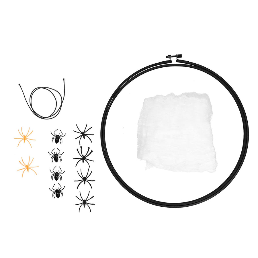 Halloween Embroidery DIY Decorative Cross Stitch Crafts Kit for Home Festival DecorationWithout Bowknot