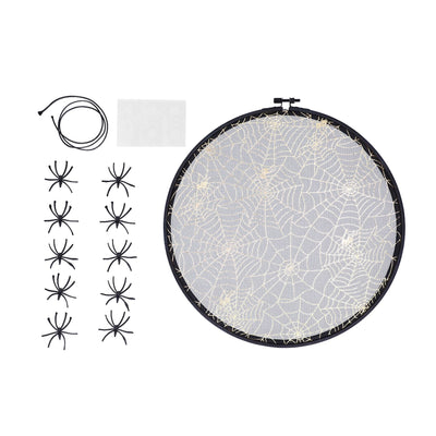 Halloween Embroidery DIY Hanging Decorative Cross Stitch Crafts Ornament for Home FestivalWithout Bowknot