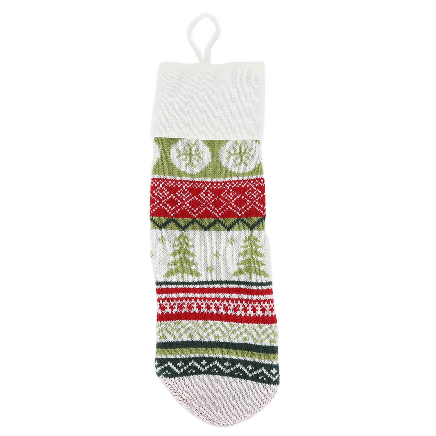 Christmas Decorations Children Sock Ornament Gift Bag Home Decoration for FestivalWhite Rope