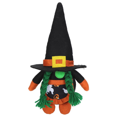 Halloween Gnome Plush Decor Handmade Eco Friendly Portable Durable Rudolph Faceless Doll for Home Party TableWitch