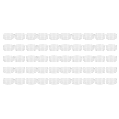 50Pcs DIY Plastic Candle Mold Transparent Heat Resistant Candle Making Container AccessoryRound Shape