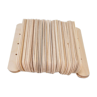 50Pcs Candle Wick Holder Birch Easy Use Reusable Wooden Wax Core Holder for Making Candles150x20mm 3 Hole