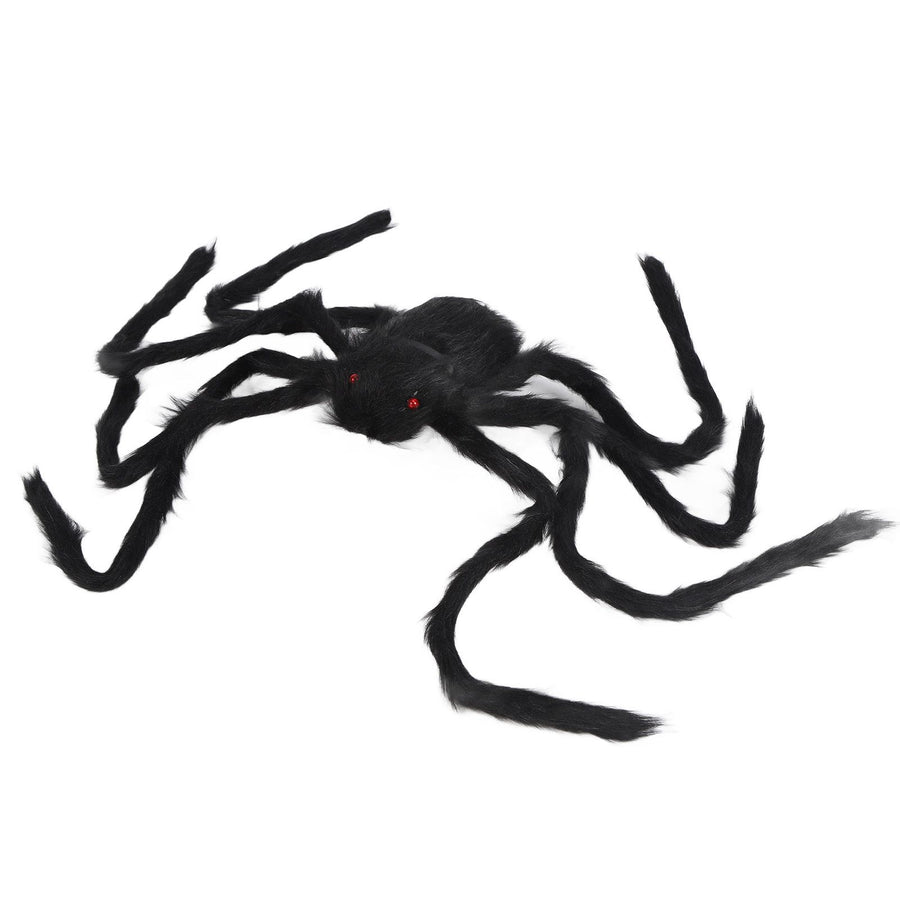 Spiders Halloween Decor Terrible Reusable Black Giant Spider Halloween Decoration for Indoor Outdoor90cm