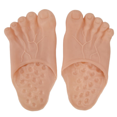 1 Pair Large Foot Slippers Shoes Cover Halloween Cosplay Costume Props Party AccessoriesYellowish Pink