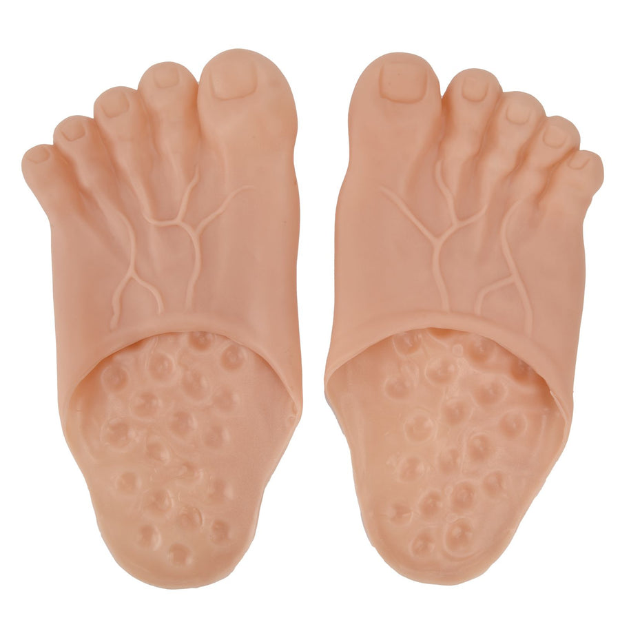 1 Pair Large Foot Slippers Shoes Cover Halloween Cosplay Costume Props Party AccessoriesYellowish Pink