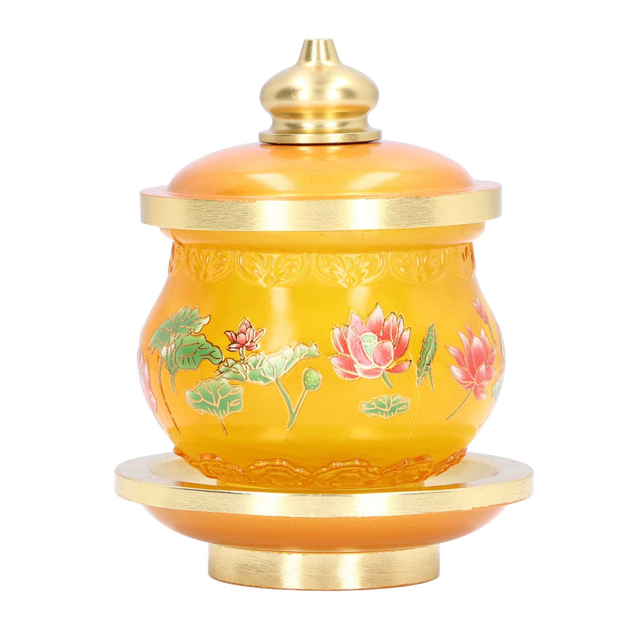 Buddhism Water Supply Cup Home Buddha Worship Family Tribute Holy Supplies Coloured Glaze Small