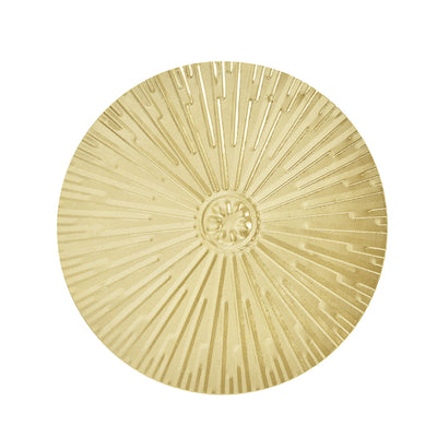 Iron Wall Medallion Raised Grain European Style Unique Design Irregular Metal Disc Wall Decor for Home Decoration Gifts