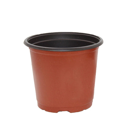 Thickened Plastic Plant Nursery Pot 2 Color Seedling Pot Flower Plant Container for Garden BalconyCaliber 90mm / 3.5in