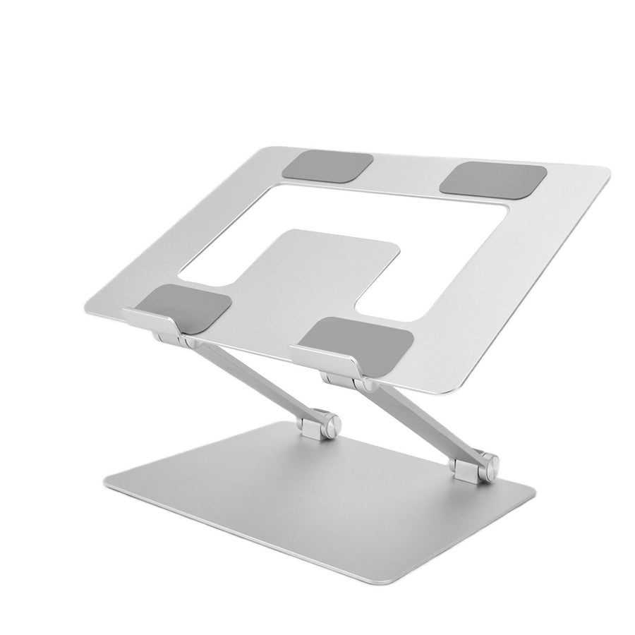 Laptop Stand Collapsible Portable Aluminium Alloy Notebook Support Computer Riser Stand Silver Computer Cooling Holder