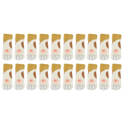 20pcs Furniture Leg Covers High Elastic Knitted Chair Leg Floor Protectors for Moving Easily and Reduce Noise