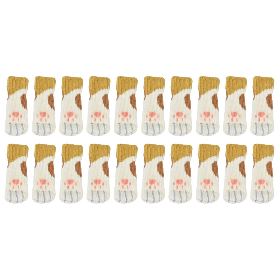 20pcs Furniture Leg Covers High Elastic Knitted Chair Leg Floor Protectors for Moving Easily and Reduce Noise