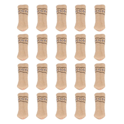 20PCS Chair Leg Covers Acrylic Silicone Double Layer Elastic Furniture Legs Floor Protectors