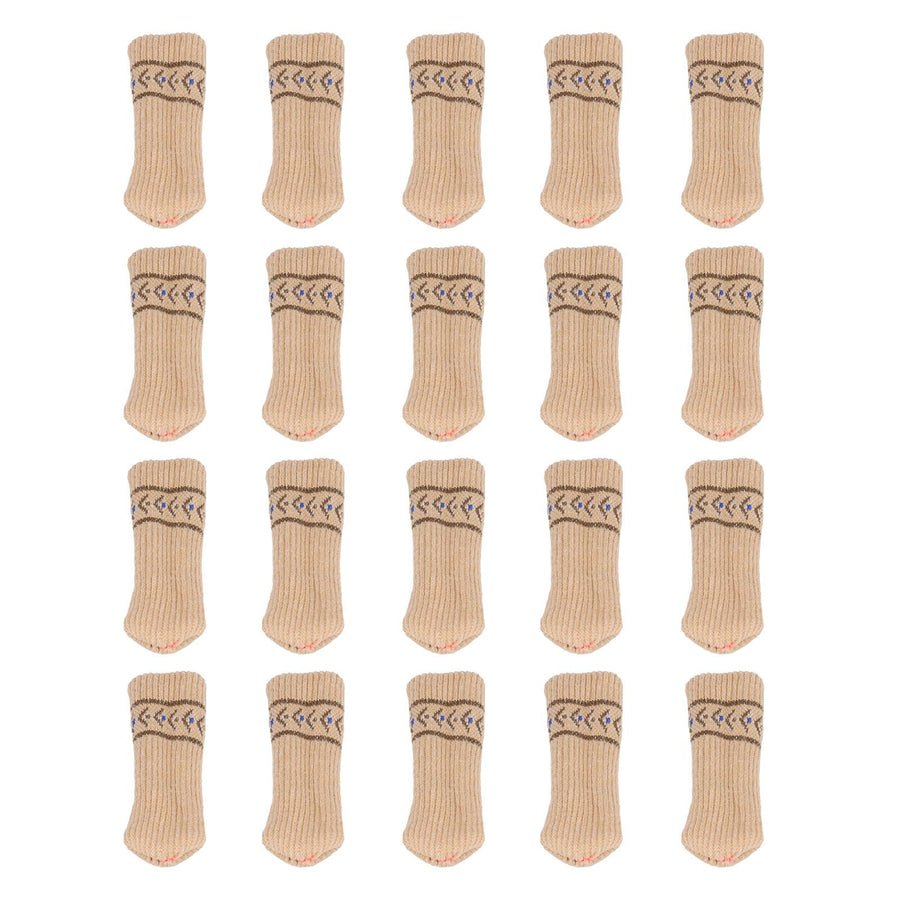 20PCS Chair Leg Covers Acrylic Silicone Double Layer Elastic Furniture Legs Floor Protectors