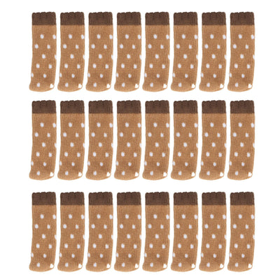 24Pcs Chair Leg Protector 2 Layer Furniture Caps Covers Floor Mute Pads Mats Accessories