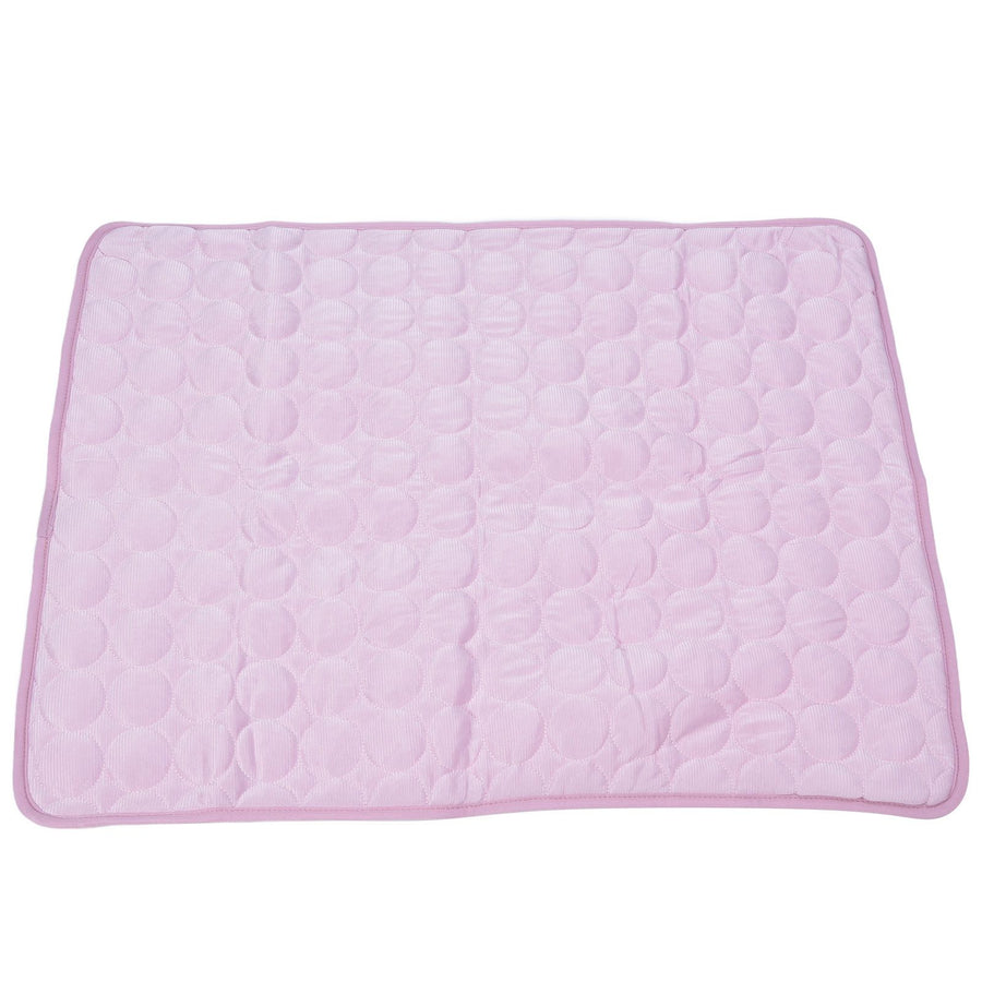 Pet Cooling Mat Breathable Soft Summer Dog Cat Sleeping Pad for Kennel Sofa Bed FloorPink M