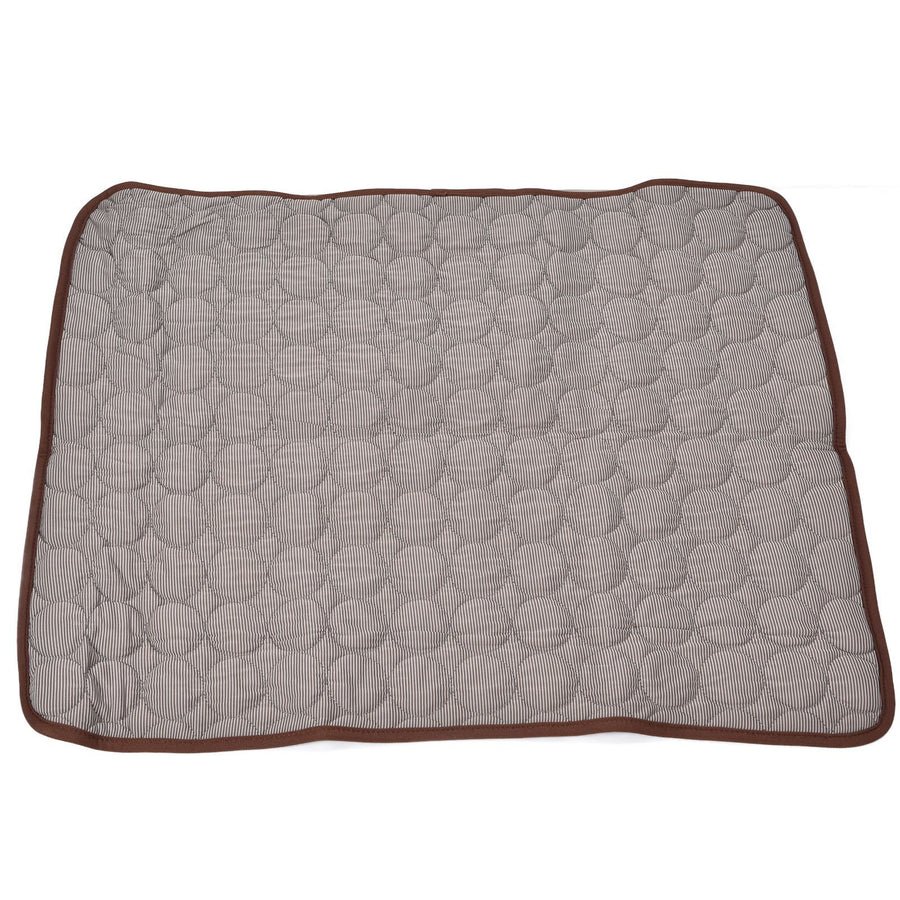 Pet Cooling Mat Breathable Soft Summer Dog Cat Sleeping Pad for Kennel Sofa Bed FloorBrown S