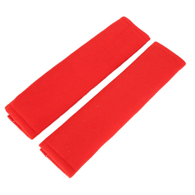 2PCS Seatbelt Pad Car Safety Belt Pad Shoulder Pad Soft Comfortable Belt Strap for Adult ChildrenRed