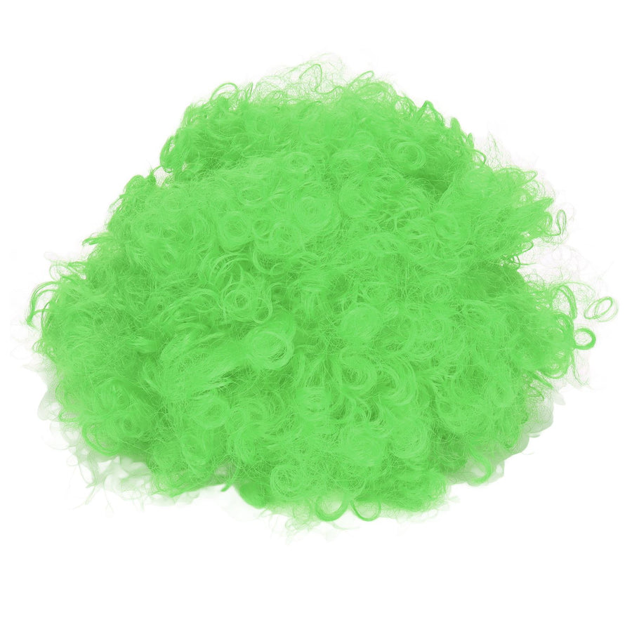 Adult Innovative Color Party Wig Halloween Interesting Headgear for Circus Troup FootballGreen