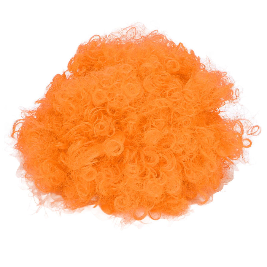 Adult Innovative Color Party Wig Halloween Interesting Headgear for Circus Troup FootballOrange