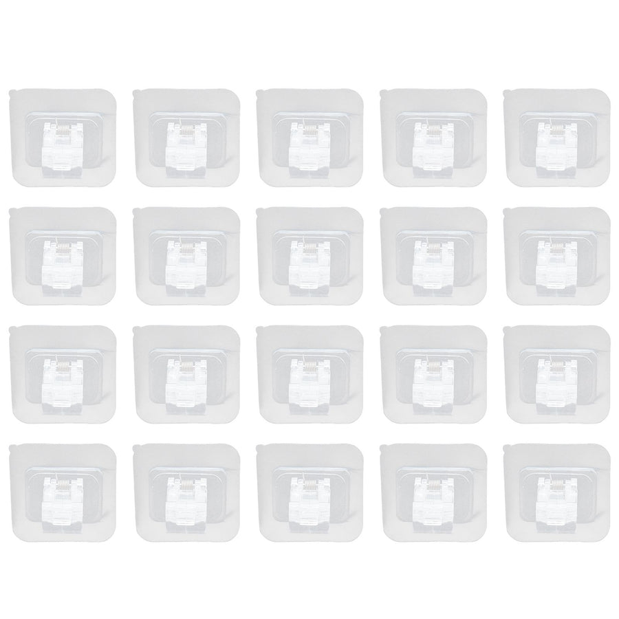 20Pcs Seamless Towel Rod Hook Curtain Rod Hook Fixing Clip for Home Party Gardening