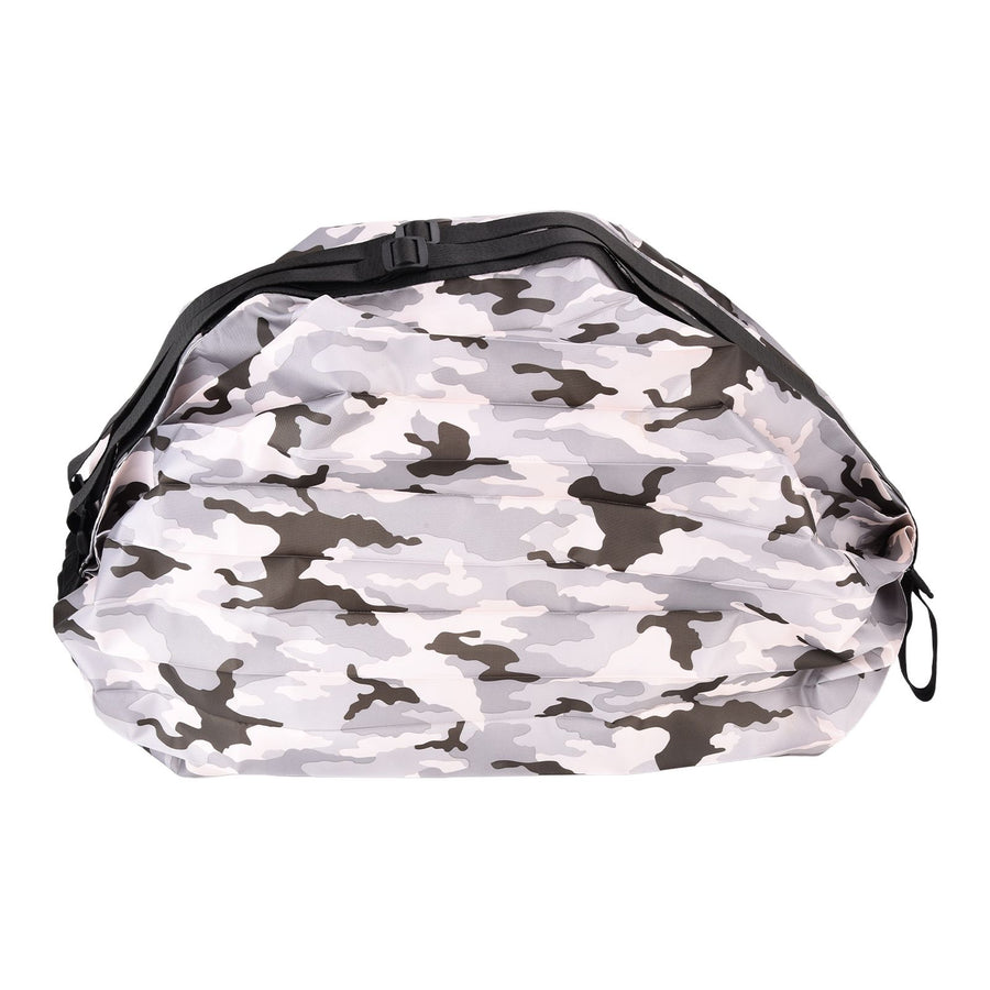 Stylish Shopping Backpacks Foldable Reusable Eco Friendly Grocery Bags for Shopping TravelGrey Camouflage