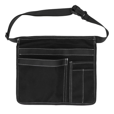 Unilateral Waist Hanging Tool Bag Wear Resistant Oxford Cloth Adjustable Tools Organizer for GardenBlack