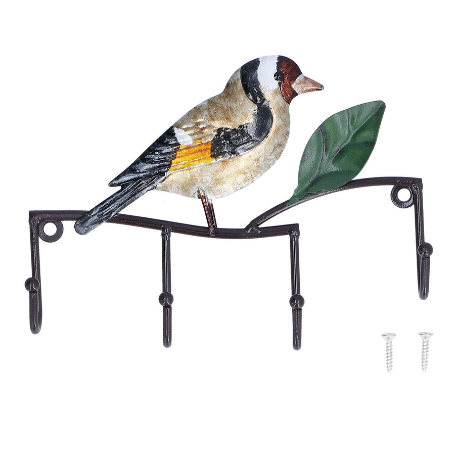 Key Hook Iron Bird Wall Hook Key Hanger Door Coat Rack Clothes Holder for Bedroom Living Room