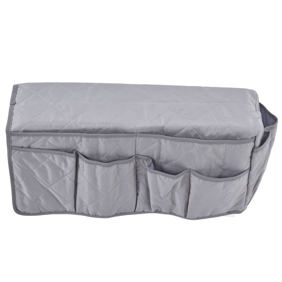 Couch Remote Holder Pocket Design Dustproof Waterproof Reasonable Layout Sofa Armrest OrganizersGrey