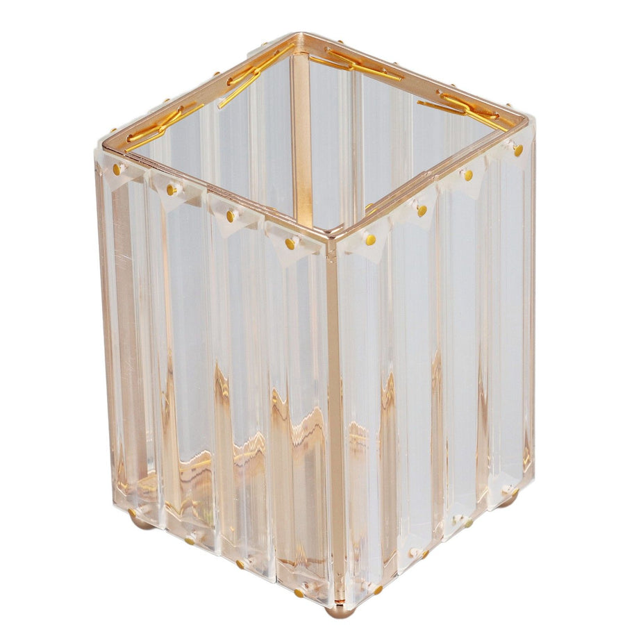 Makeup Brush Holder Large Capacity Elegant Style Durable Fadeless Corrosion Resistant Makeup Brush Organizer