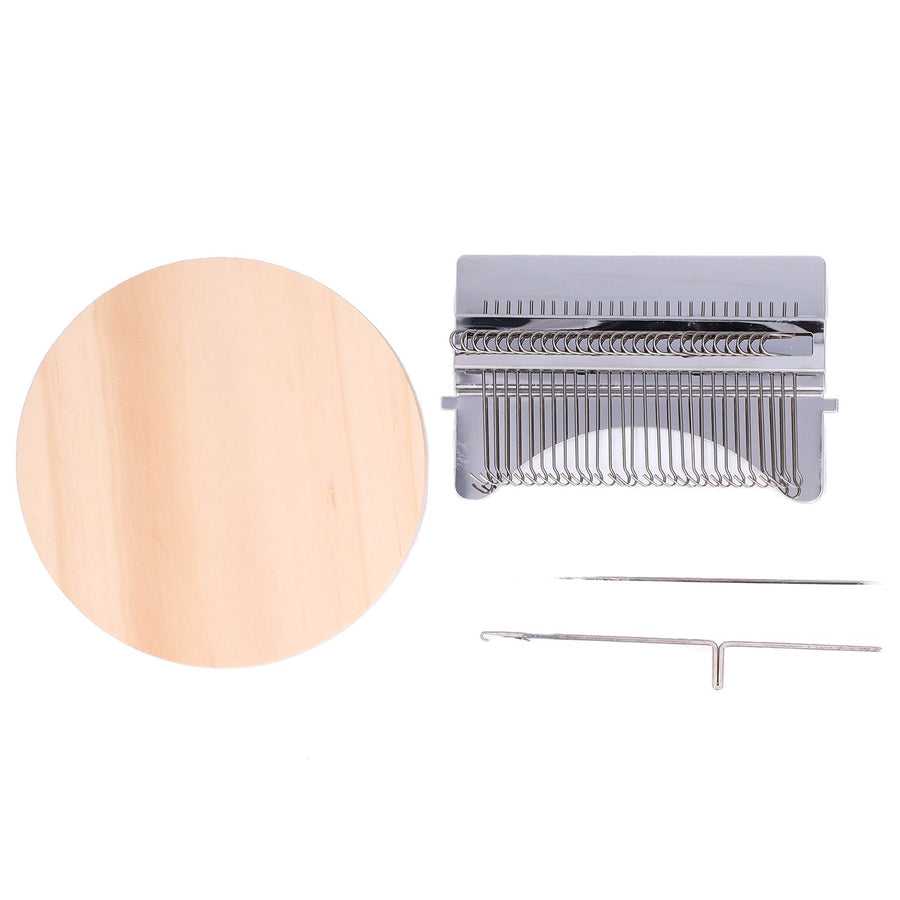 Mini Darning Machine DIY Portable Darning Loom Knitting Machine Weaving Tool for Household28 Hook