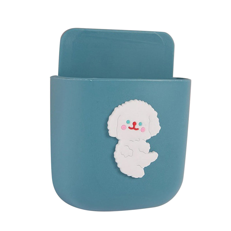 Remote Control Holders Wall Mount Adhesive Organizer Pen Storage Box Phone Holder for Office Home SchoolPuppy