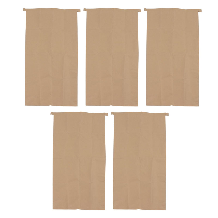 5Pcs Kraft Paper Composite Woven Bag Waterproof 100 X 50cm Leaf Storage Bag for Home Garden Courtyard Lawn