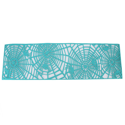 Rectangle Shape Tablecloth Hollow Out Table Runner for Wedding Household DecorationsGreen