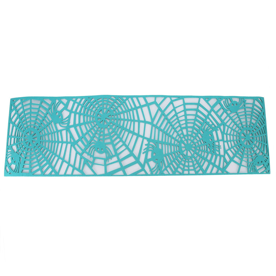 Rectangle Shape Tablecloth Hollow Out Table Runner for Wedding Household DecorationsGreen
