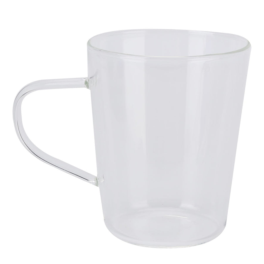 380ml Milk Cup High Borosilicate Glass Thermal Easy to Clean Glass Mug for Kitchens Hotels Coffee ShopsTransparent
