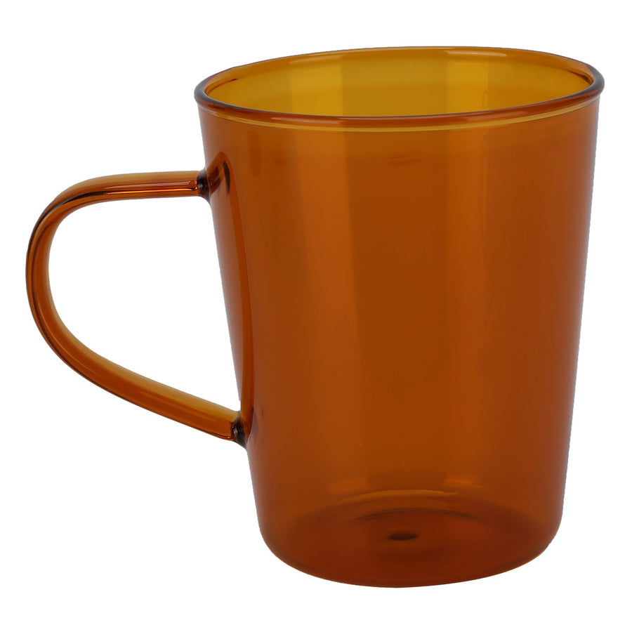 380ml Milk Cup High Borosilicate Glass Thermal Easy to Clean Glass Mug for Kitchens Hotels Coffee ShopsBrown