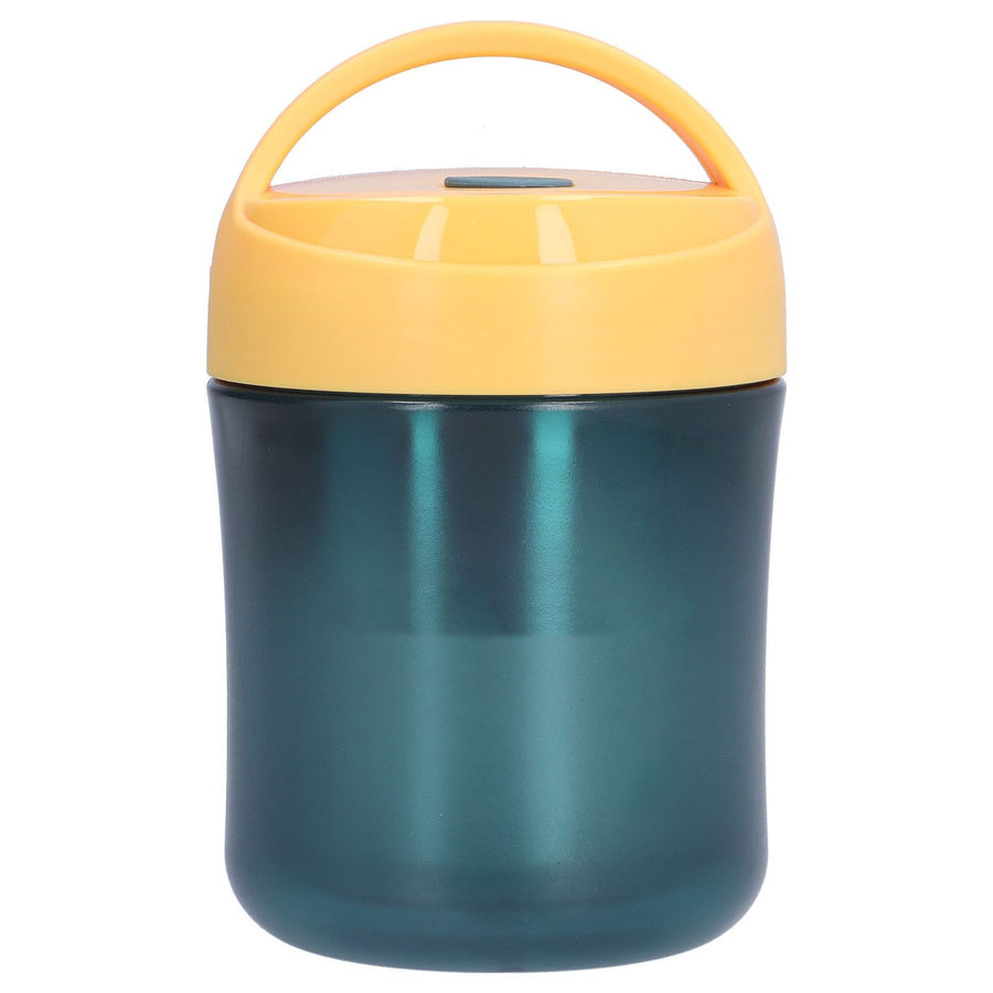Insulated Food Jar 500ml 304 Stainless Steel Silicone Waterproof Keep Warm Lunch Box for SoupYellow