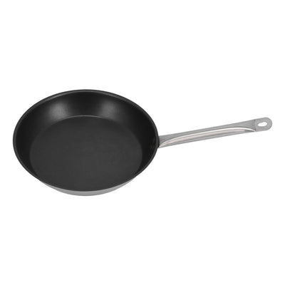 Stainless Steel Frying Pan Non‑Stick Stir‑Fry Pan Omelet Pancake Maker with Single Handle300x50mm