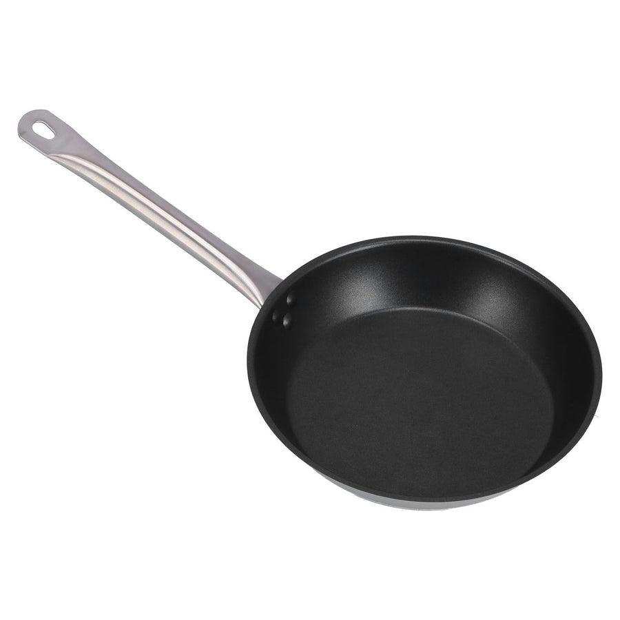 304 Stainless Steel Fry Pan Non Stick Heat Resistant Frying Egg Pan Professional Cookware for Kitchen Restaurant280x50mm