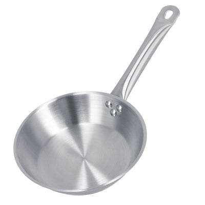 Stainless Steel Frying Pan Single Handle Fried Pan Cookware for Home induction Cooker9.4x2.0in