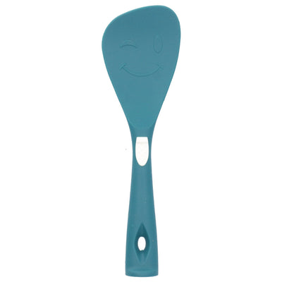 Silicone Cooking Utensils Silicone Stainless Steel Heat Insulation Anti Scalding Comfortable Grip Cooking UtensilsRice Scoop