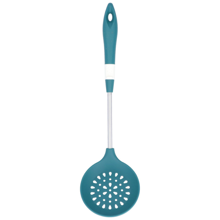 Silicone Cooking Utensils Silicone Stainless Steel Heat Insulation Anti Scalding Comfortable Grip Cooking UtensilsColander