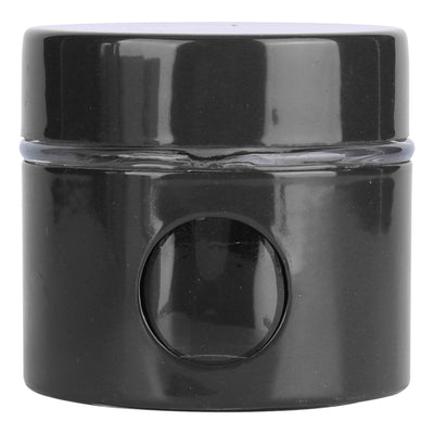 Coffee Bean Container Iron Glass Mini Sealed Jar Kitchen Storage Tank for Beans TeaBlack