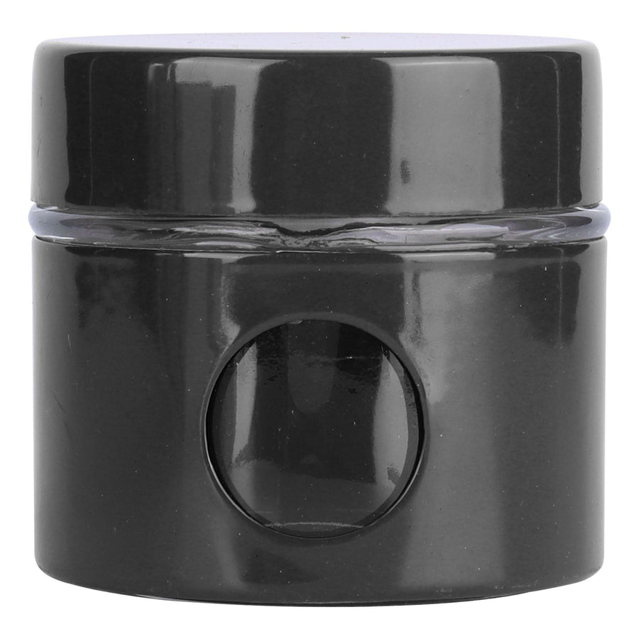 Coffee Bean Container Iron Glass Mini Sealed Jar Kitchen Storage Tank for Beans TeaBlack