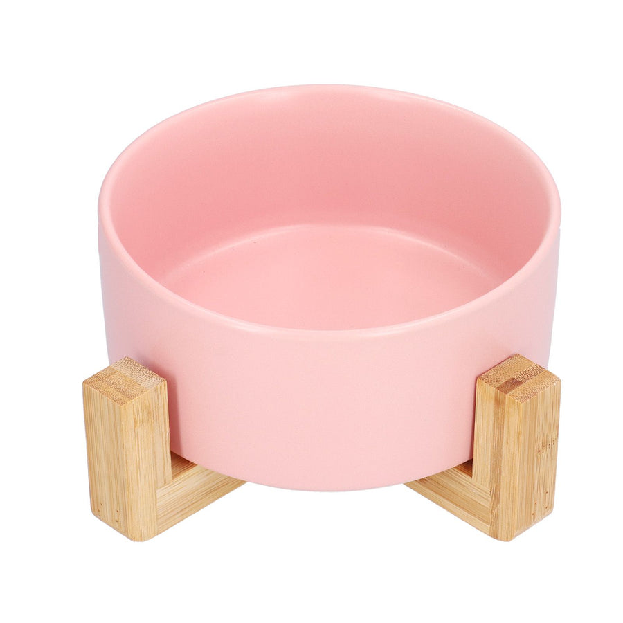 Fruit Salad Dessert Bowl Ceramic Bowl with Frame Big and Round Easy to Clean and Safe for FamilyPink