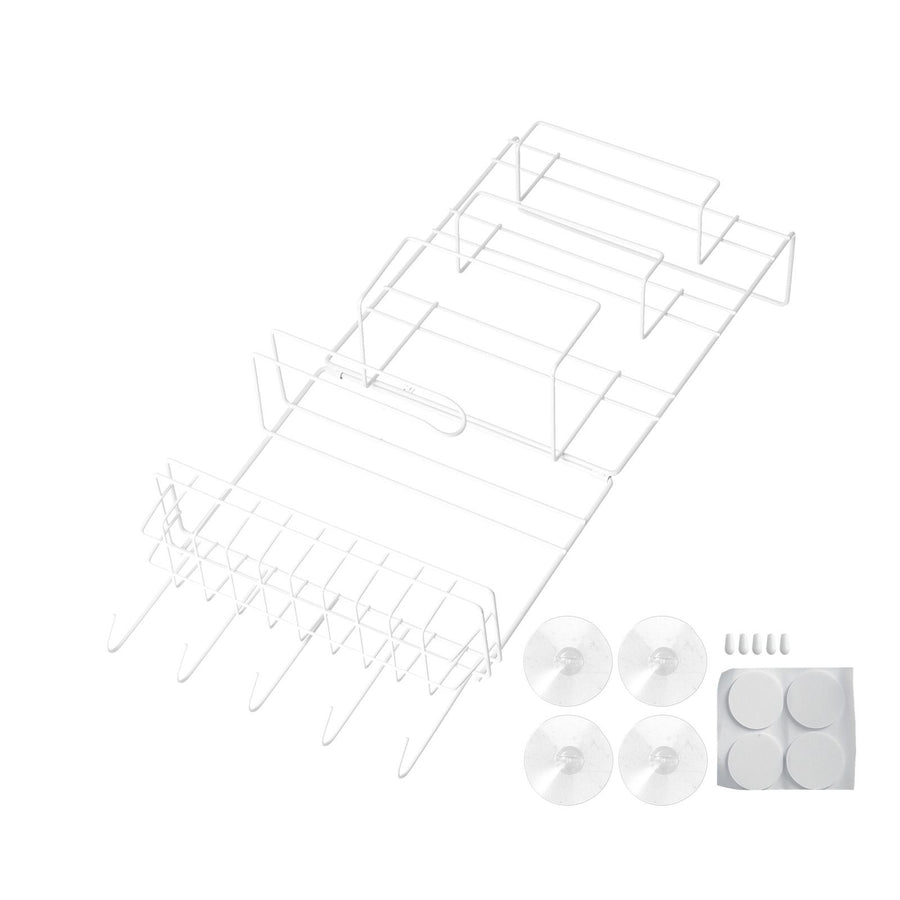 Refrigerator Storage Rack Iron Durable Side Wall Mounted Mini Fridge Organizer for Home Kitchen Restaurant