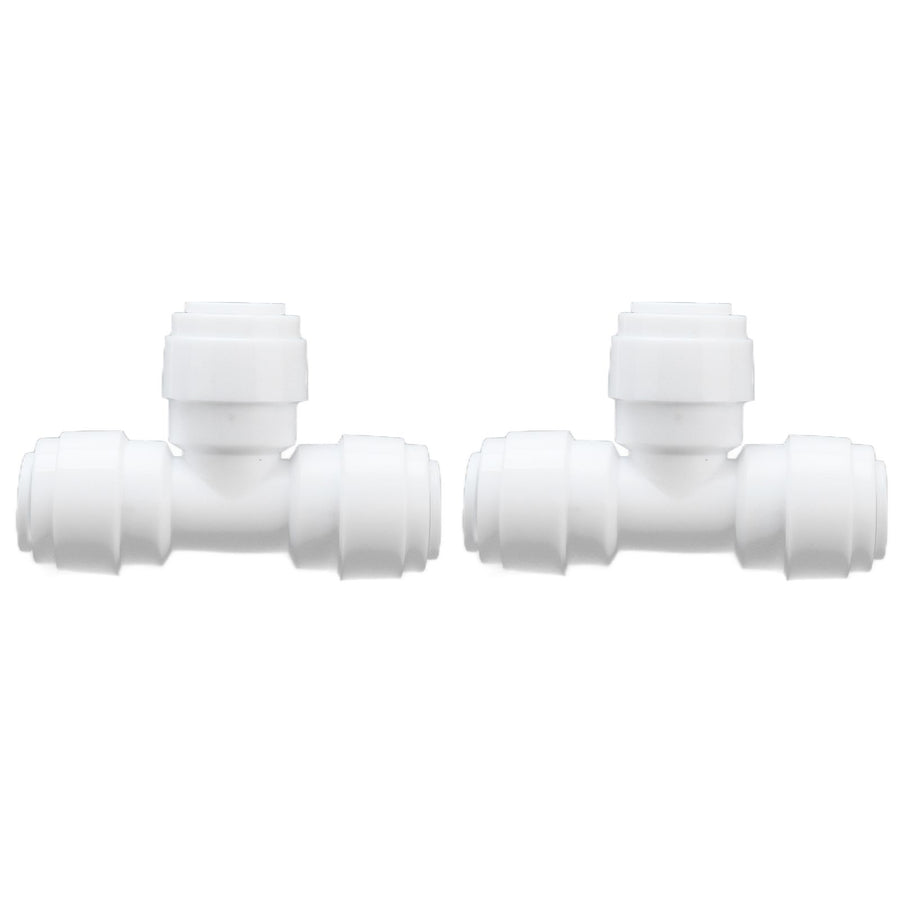 2PCS Tee Quick Connecter Water Tube Fitting 100PSI Push in Fitting Push in Joint for Garden